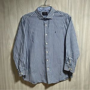Nautica Classic Fit Long Sleeve Button Up Shirt Size 17.5